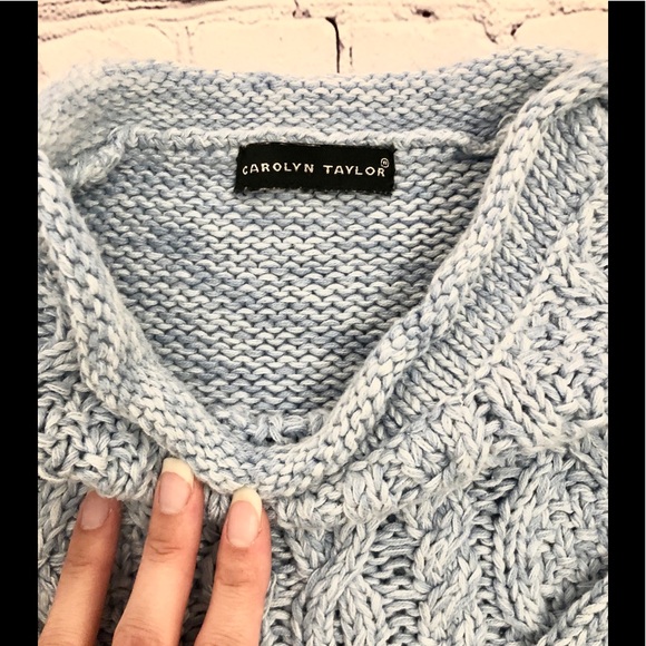 Blue Chunky Sweater - Picture 4 of 6